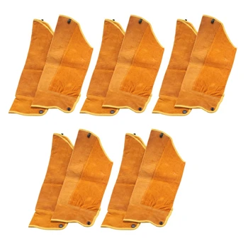 10шт 21,6-цолови заваръчни ръкави от изкуствена кожа, защитен инструмент за термоусадки
