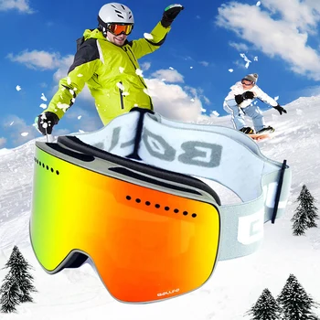 2023 Мотоциклетни очила Gafas Зимни ски очила за занимания със снежни спортове Защитни очила за мъже, жени ветрозащитный Колоездене четириядрен под наем мотокрос