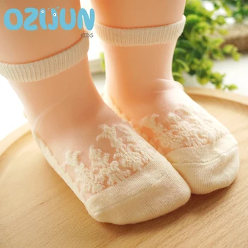5 двойки/лот, тънки чорапи с кристали в ретро стил ретро стил, прозрачни копринени чорапи за малки момичета, детски мрежести чорапи, невидими чорапи
