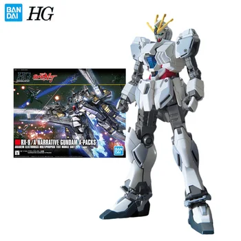 Bandai Истински Модел Gundam Гаражно Комплект HGUC Серия 1/144 RX-9 NT Обзавеждане Аниме Фигурки, Играчки за Момчета са подбрани Играчка