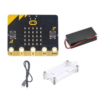 BBC Microbit Go Start Kit, микро-малко, проекти на би би си САМО, програмируеми образователна дъска за развитие със защитна обвивка