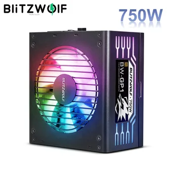 BlitzWolf BW-GP1 ATX Полномодульный Източник на захранване За компютърни игри с Мощност 550 W 750 W 80PLUS със Златен Медал Номинална Източник на Захранване С RGB