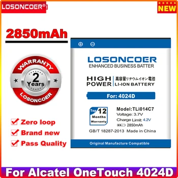LOSONCOER 2850 mah TLi014C7 батерия за мобилен телефон Alcatel OneTouch Pixi First 4024D 4.0 Inc Batteria