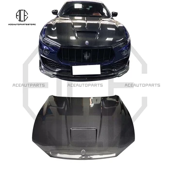 MS Style от въглеродни влакна, капак за Maserati Леванте качулка Идеална за засаждане висококачествен бодикит