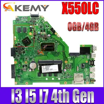 X550LC GT720M I3 I5 I7 Процесор 0 GB 4 GB оперативна памет, дънна Платка за лаптоп ASUS A550L X550LD R510L X550LC X550L X550 дънна платка на лаптоп