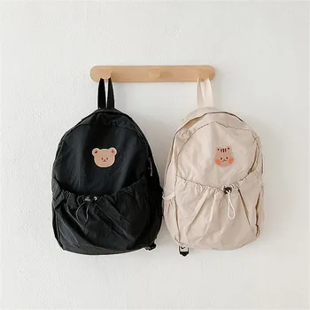 ZK50 Корейски раница за детски пелени, по-голямата голям пътна чанта с анимационни мечка, чанта за мама
