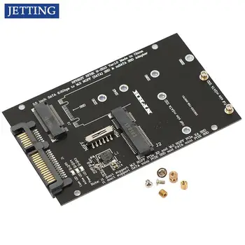Гореща разпродажба M. 2 NGFF MSATA SSD SATA 3,0 адаптер 2 в 1 конвертор карти за преносими КОМПЮТРИ
