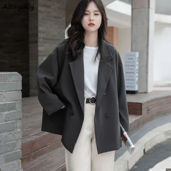 Дамски ежедневни мода, офис женски обувки, есенни корейски стил, прости Ins, обикновена, с дълъг ръкав, основни, универсални, в ретро стил, нови, свободни