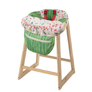 Дебелината на Детска детска възглавница количка памучен тампон Кошница за пазаруване Възглавница за стол преносима сгъваема чанта сигурен мат