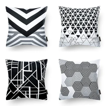 Декоративна възглавница от геометрична серия от 100% памук, 18 
