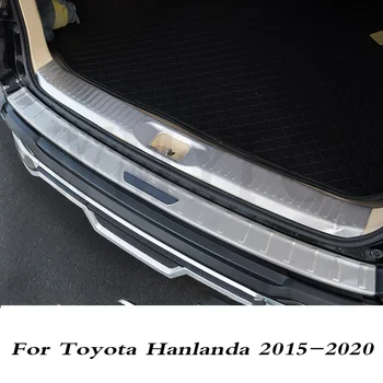 Защитен праг на задната броня от неръждаема стомана за Toyota Highlander 2015-2018 2019 2020 автомобилен стайлинг