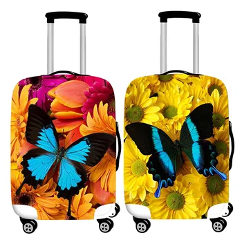 Защитни капаци за багаж с шарени пеперуди за 18-32 инча, дебели еластичен калъф за багаж, чанта за куфара, аксесоари за пътуване