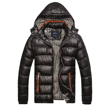 Зимно мъжко яке, ежедневни однотонная яке с качулка, мъжки модни naka яке, брендовое мъжки коварен топло ветрозащитное палто, мъжки парк