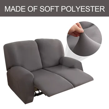 Калъф за кресла с възможност за сгъване на облегалката от еластичен микрофибър, калъф за диван с възможност за сгъване на облегалката, 2 възглавници, калъфи за мека мебел, еластичен мек моющийся протектор за мебели