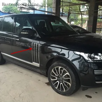 Комплект вентилационни отвори в странично крило, черна хромирана линия за Land Rover Range Rover Vogue 2014 2015 2016