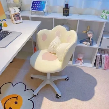 Компютърен стол за хол, офис, отточна тръба на шарнирна връзка стол за грим, парапет с облегалка, мебели за компютърен дизайн в скандинавски стил