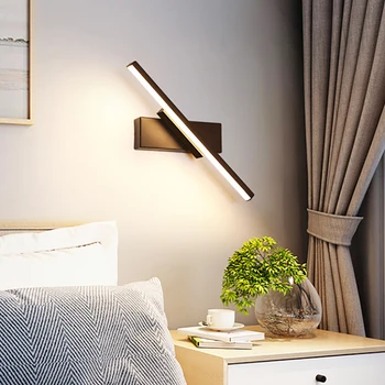Креативни led монтиран на стената лампа в модерен скандинавски минималистичном стил, нощна лампа за спални, лампа за стълби, въртящи монтиран на стената лампа за дневна