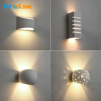 Модерен гипсовый монтиран на стената лампа G9 LED, творчески гипсовый материал, монтиран на стената лампа, хол, спалня, на фона на декор за преминаване, стенни лампи, лампа