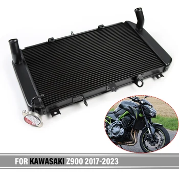 Мотоциклет алуминиев радиатор на двигателя, охладител за охлаждаща течност, система на резервоара за охлаждащата вода, подходящ за KAWASAKI Z900 2017 2018 19 20 21 2022 2023