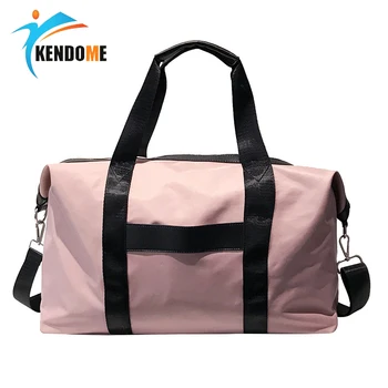 Оксфорд дрехи, водоустойчива чанта, дамски чанти за спорт на открито, ежедневни розова чанта на рамото за жени X496