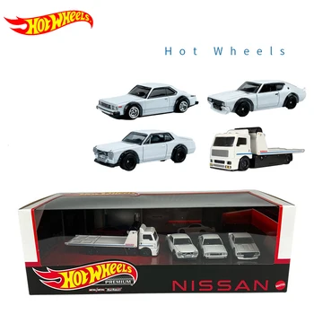 Оригиналната автомобилната култура премиум-клас Hot Wheels, определени за показване на Nissan, автомобили Nissan Skyline GT-R, гараж на 