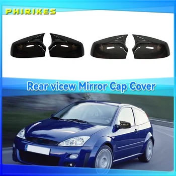 Покриване на страничните огледала за обратно виждане, изработени от въглеродни влакна светло черен цвят за Ford Focus 2002 автомобилни аксесоари