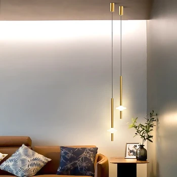 Скандинавски led модерен окачен лампа за таван, спални, прикроватной нощни шкафчета, всекидневна, минималистичен начало декор, окачена лампа за помещения